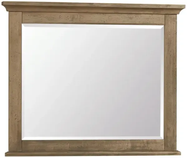 Vaughan-Bassett Carlisle Warm Natural Landscape Mirror