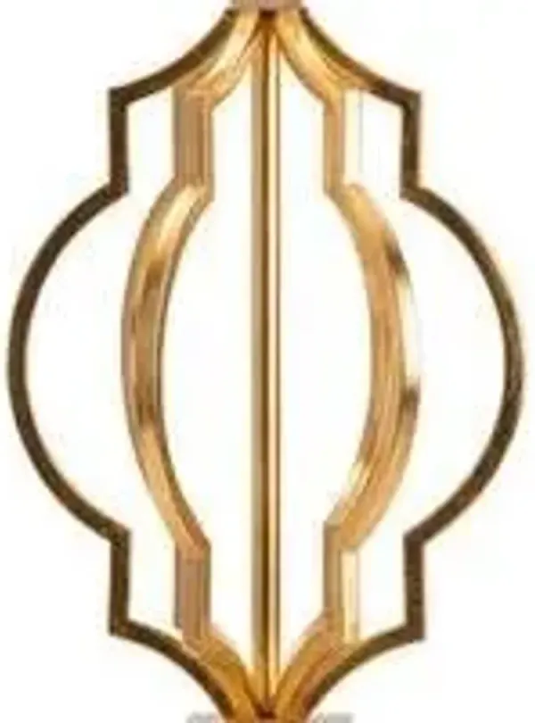 Crestview Parisian Hand Finished Gold Leaf Table Lamp