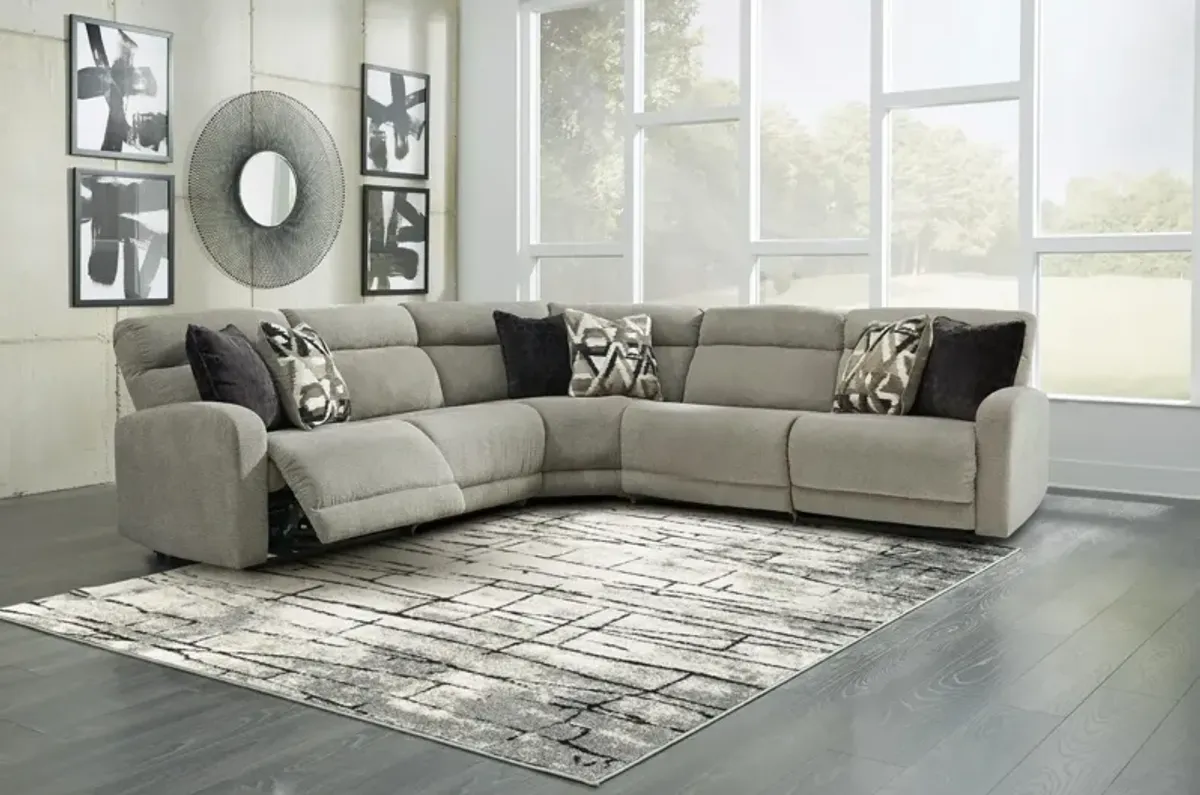 Ashley Colleyville 5-Piece Stone Reclining Sectional