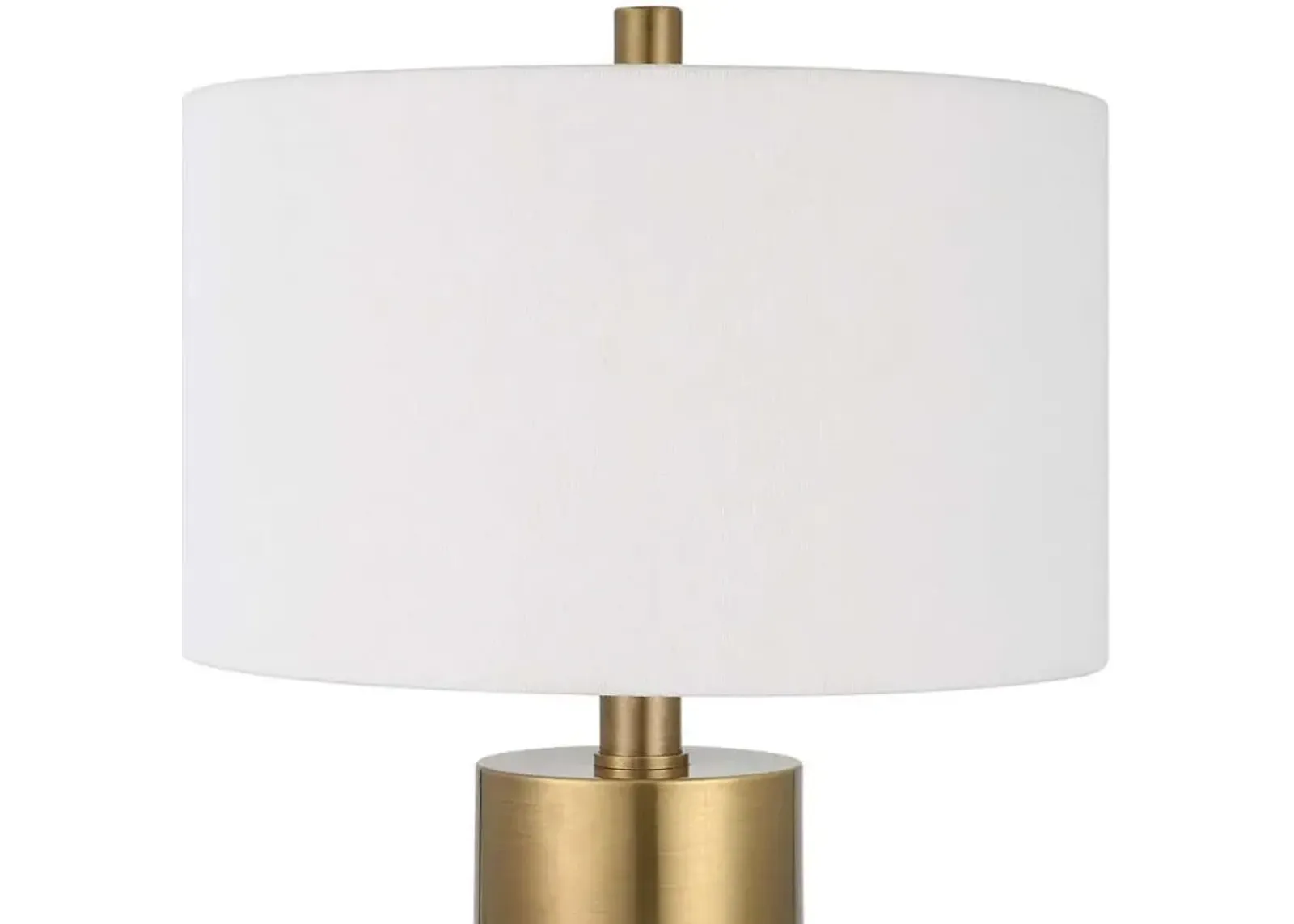 Uttermost Adelia Brass/Ivory/White Table Lamp