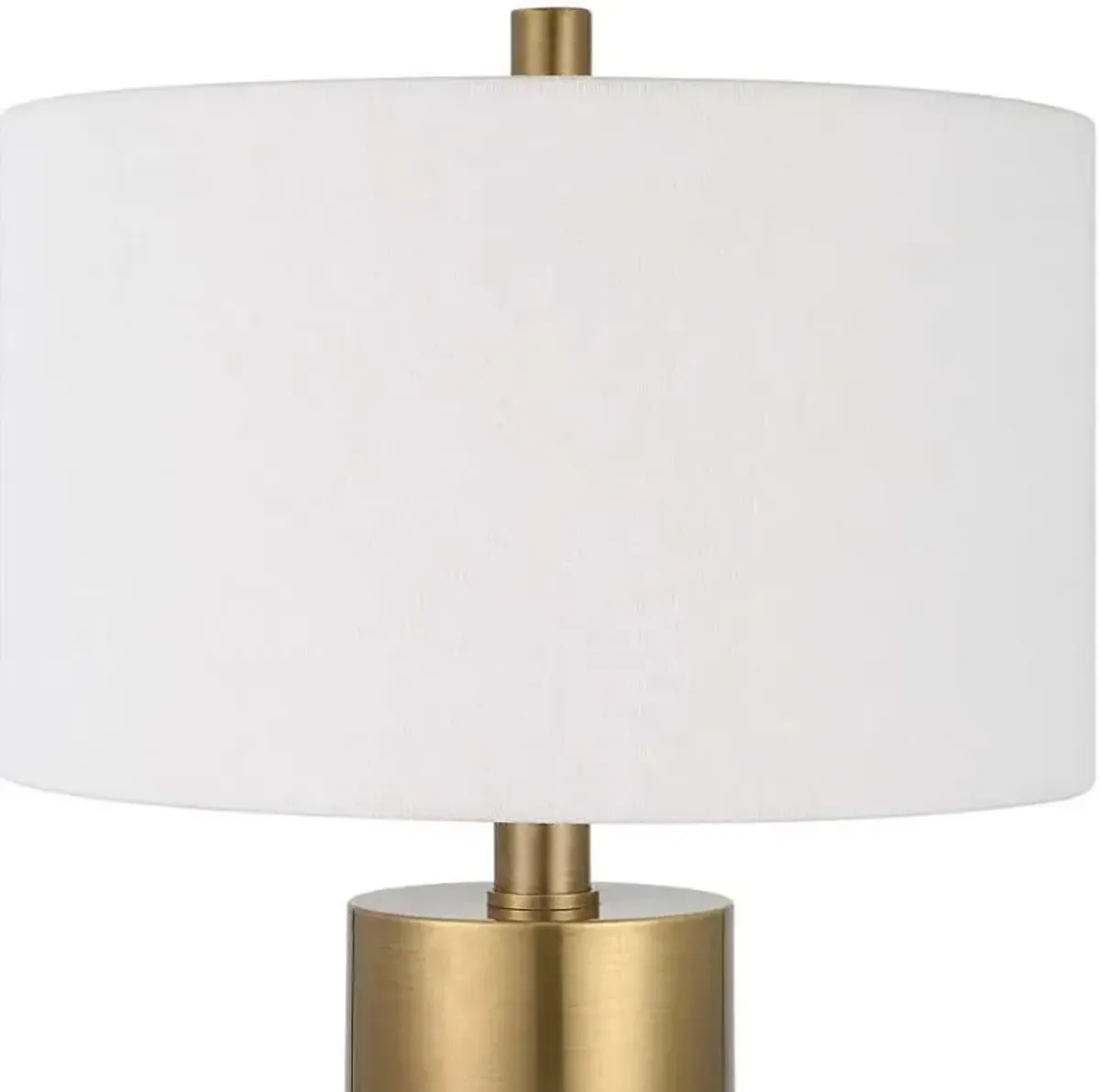 Uttermost Adelia Brass/Ivory/White Table Lamp