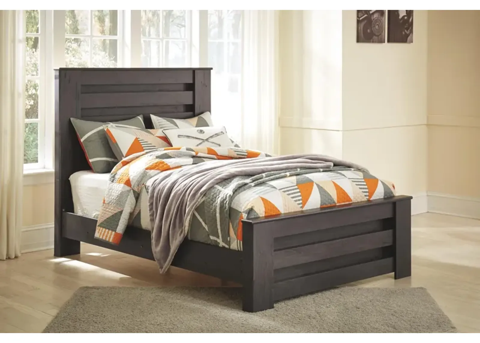 Ashley Brinxton Charcoal Full Panel Bed