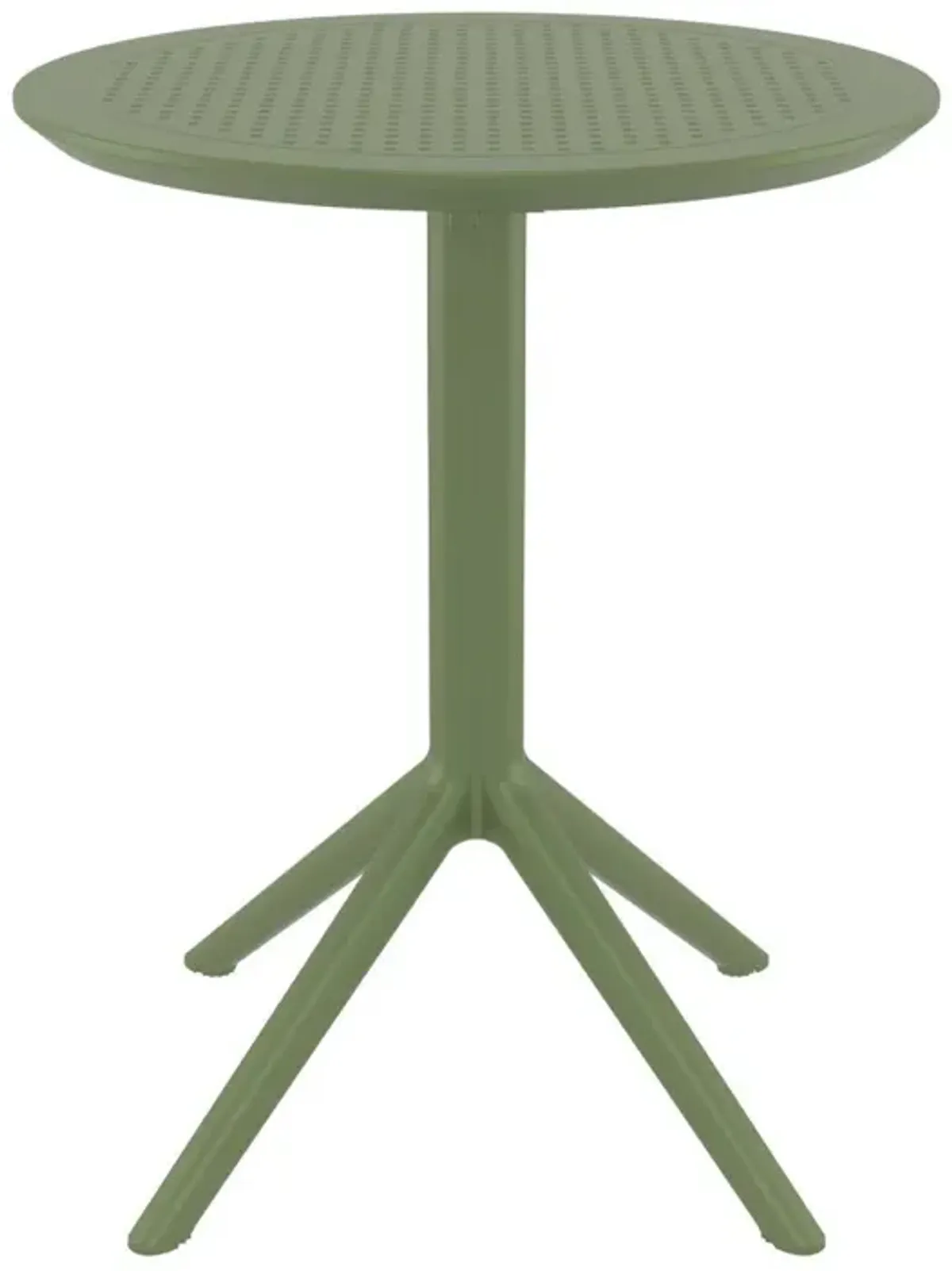 Compamia 24 Inch Outdoor Sky Round Folding Table Olive Green