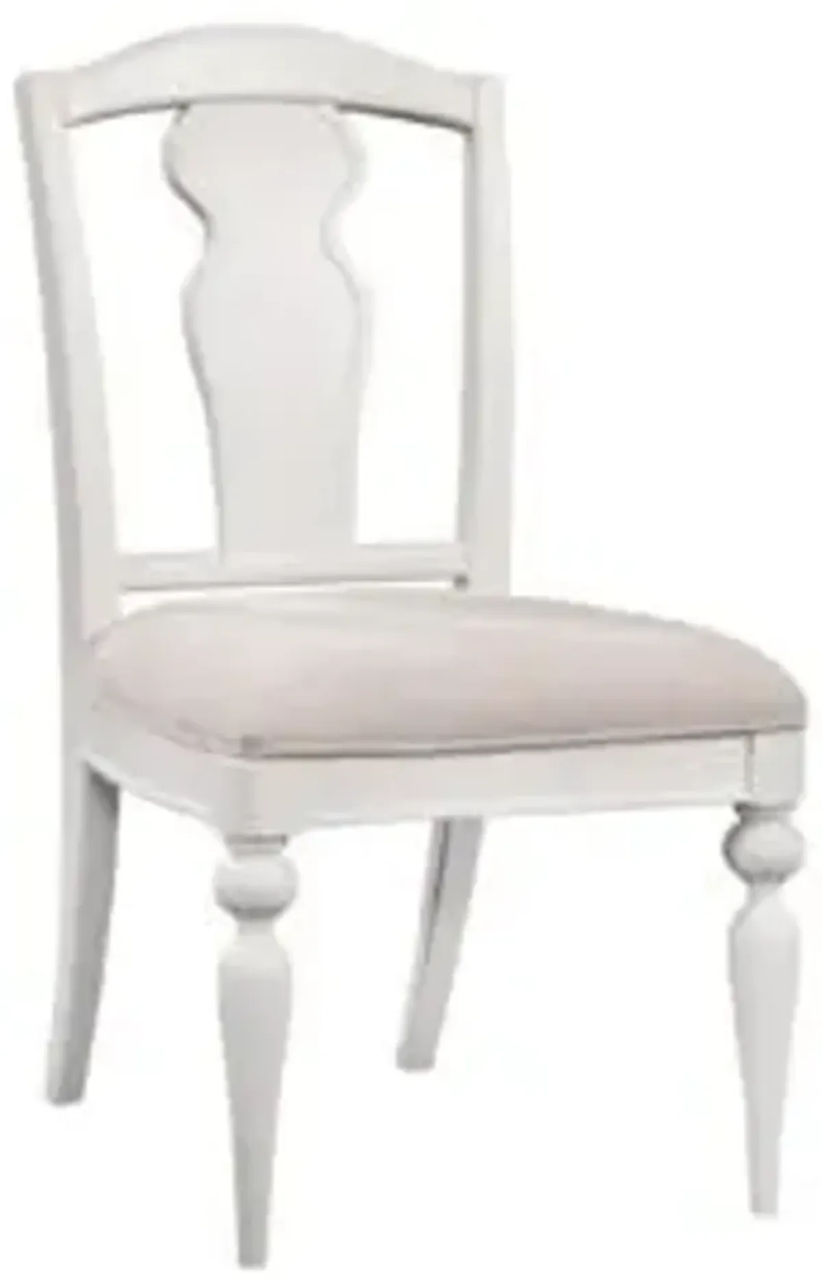 American Woodcrafters Rodanthe Splat Back Side Chair in Dove White