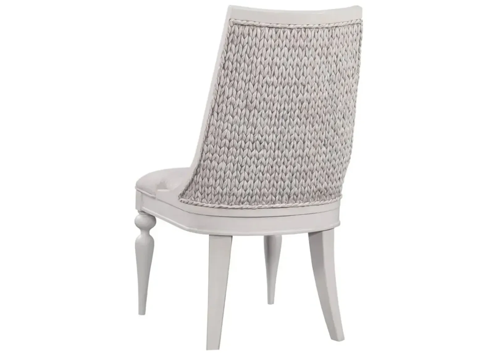 American Woodcrafters Rodanthe Splat Back Side Chair in Dove White