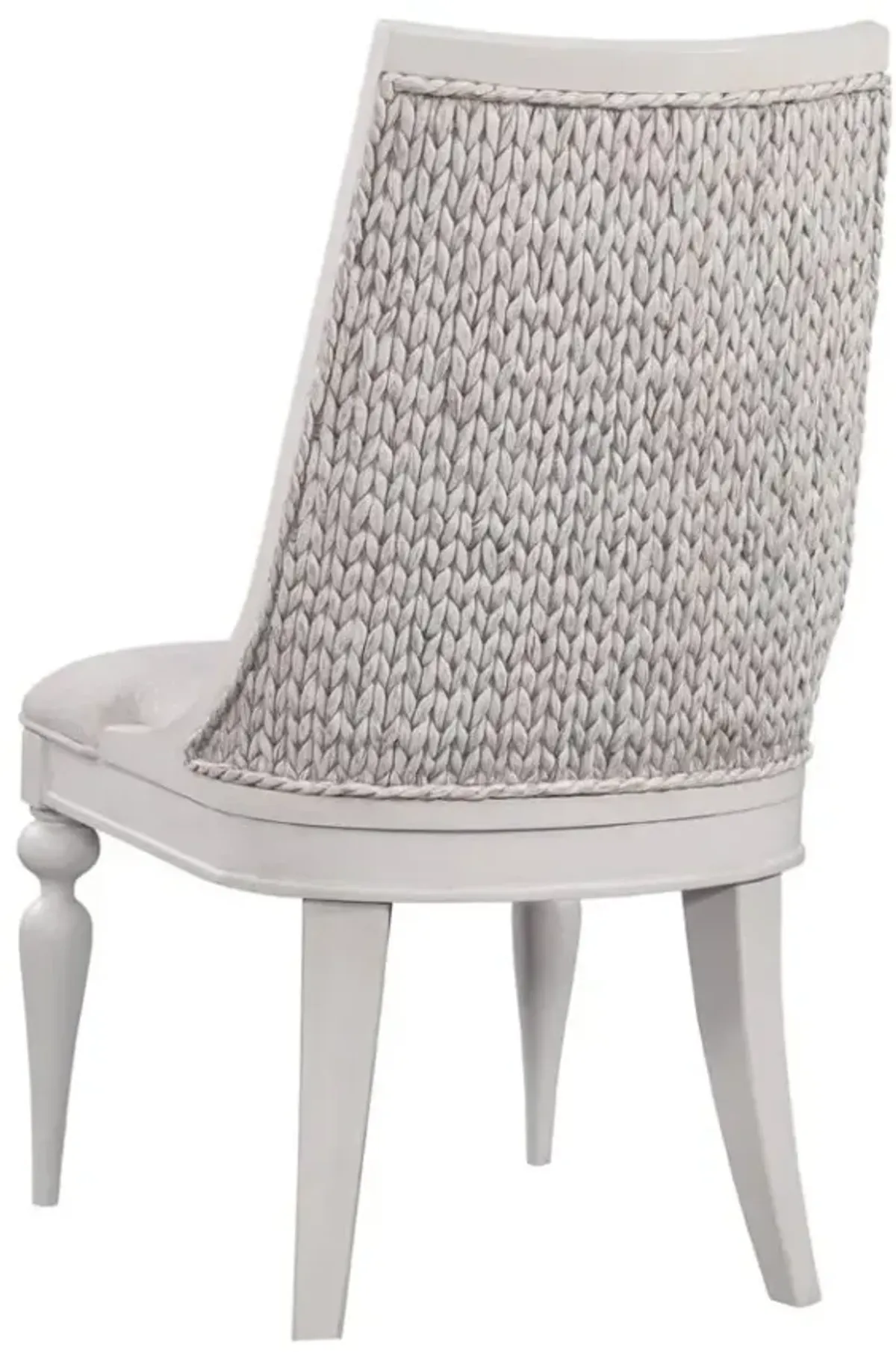 American Woodcrafters Rodanthe Splat Back Side Chair in Dove White