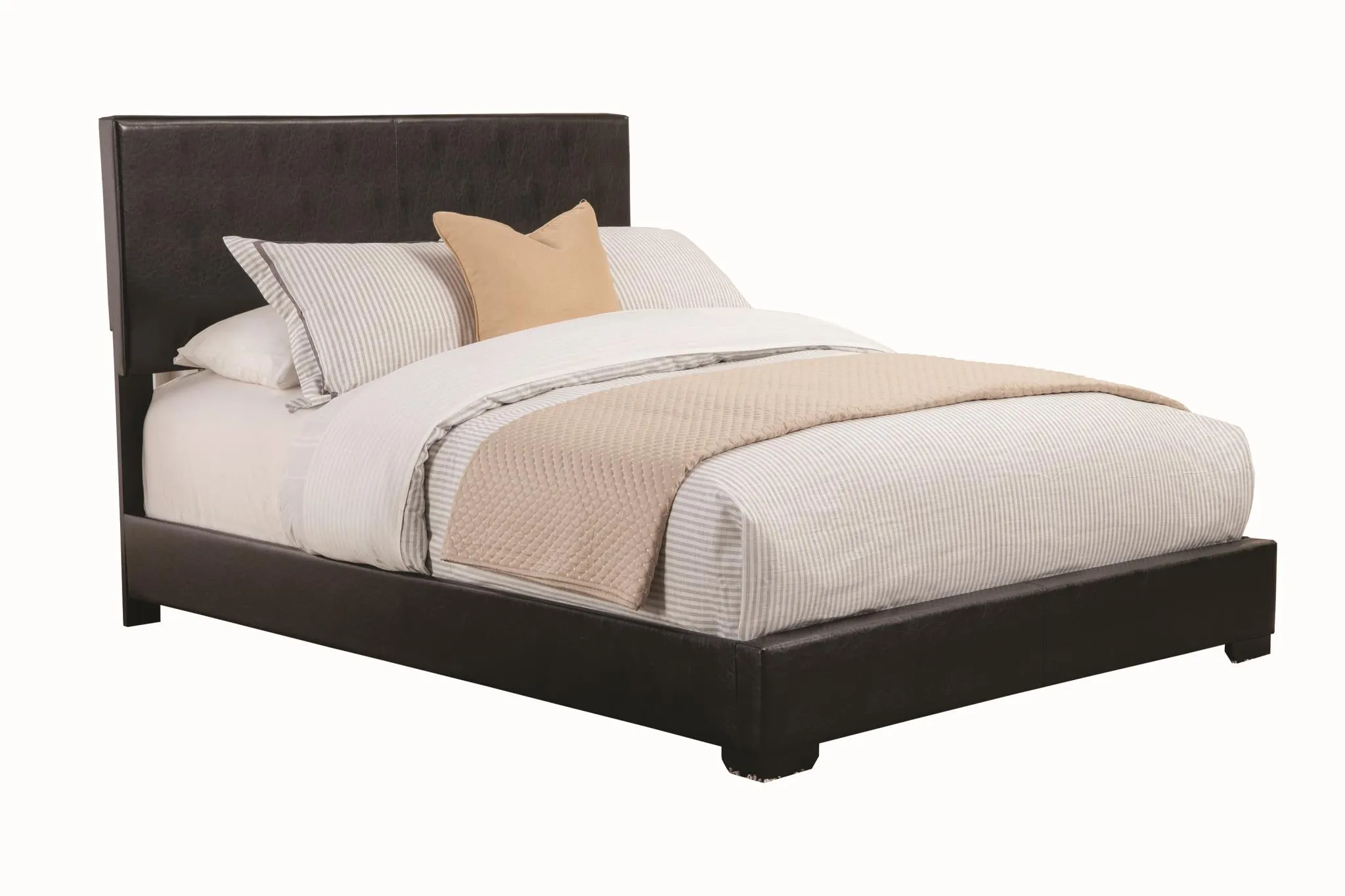 CONNER UPHOLSTERED CALIFORNIA KING BED BLACK