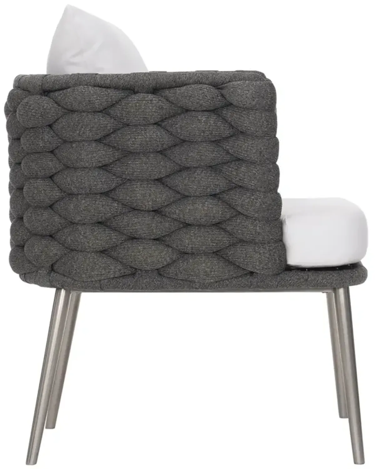 Bernhardt Santa Cruz Cadet Grey Outdoor Arm Chair