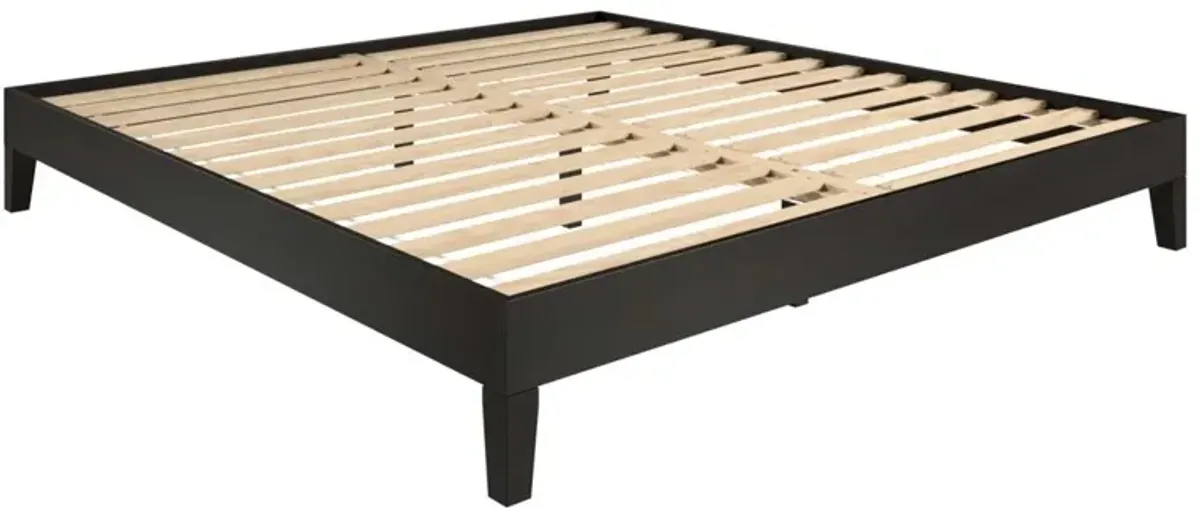 NIX KING PLATFORM BED BLACK