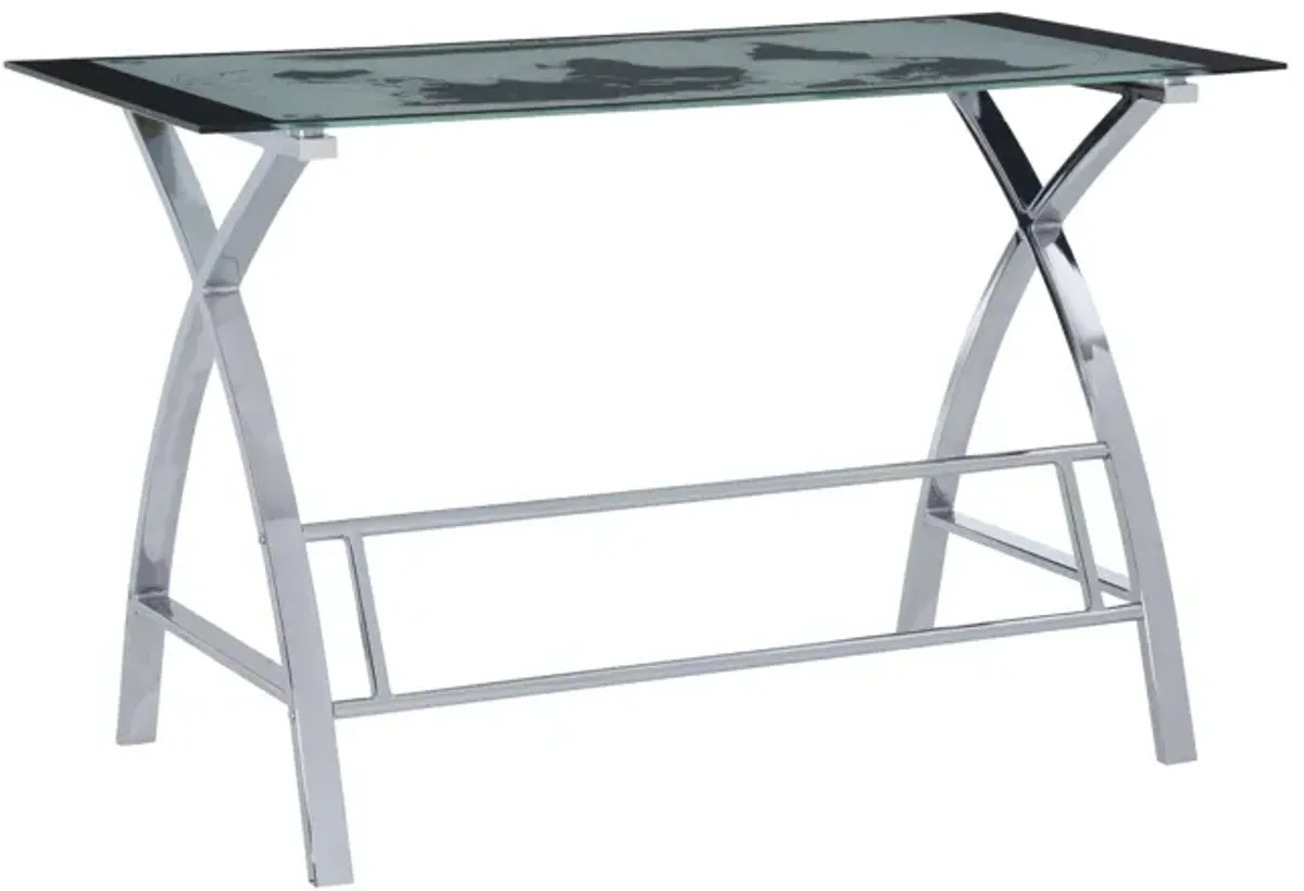 Powell World Map Printing Curved X-Sided Computer Desk