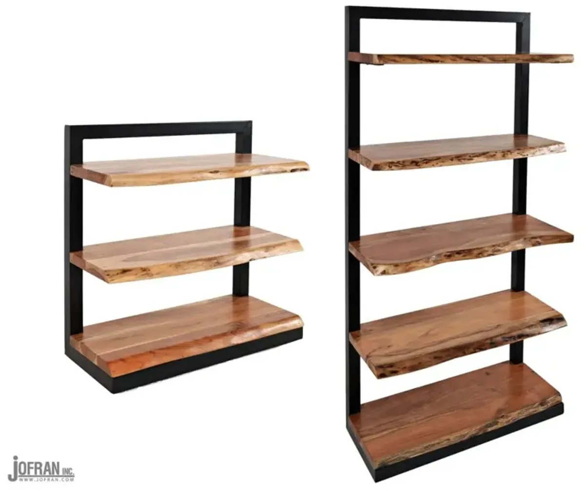 Jofran Natures Edge Slate 5 Shelf Bookcase