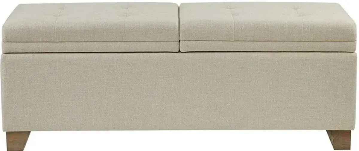 Olliix Madison Park Natural Ashcroft Storage Bench