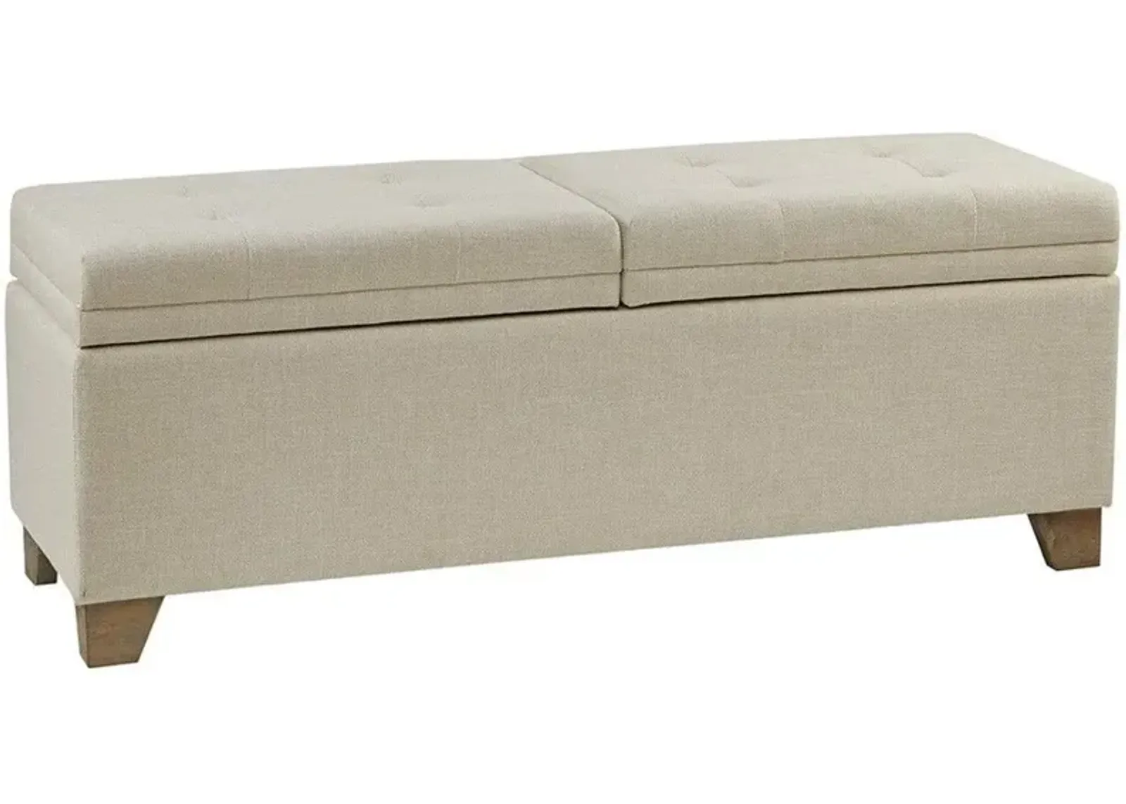 Olliix Madison Park Natural Ashcroft Storage Bench