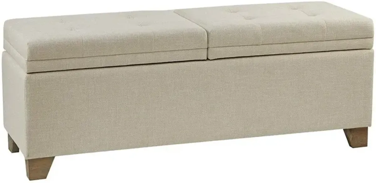 Olliix Madison Park Natural Ashcroft Storage Bench