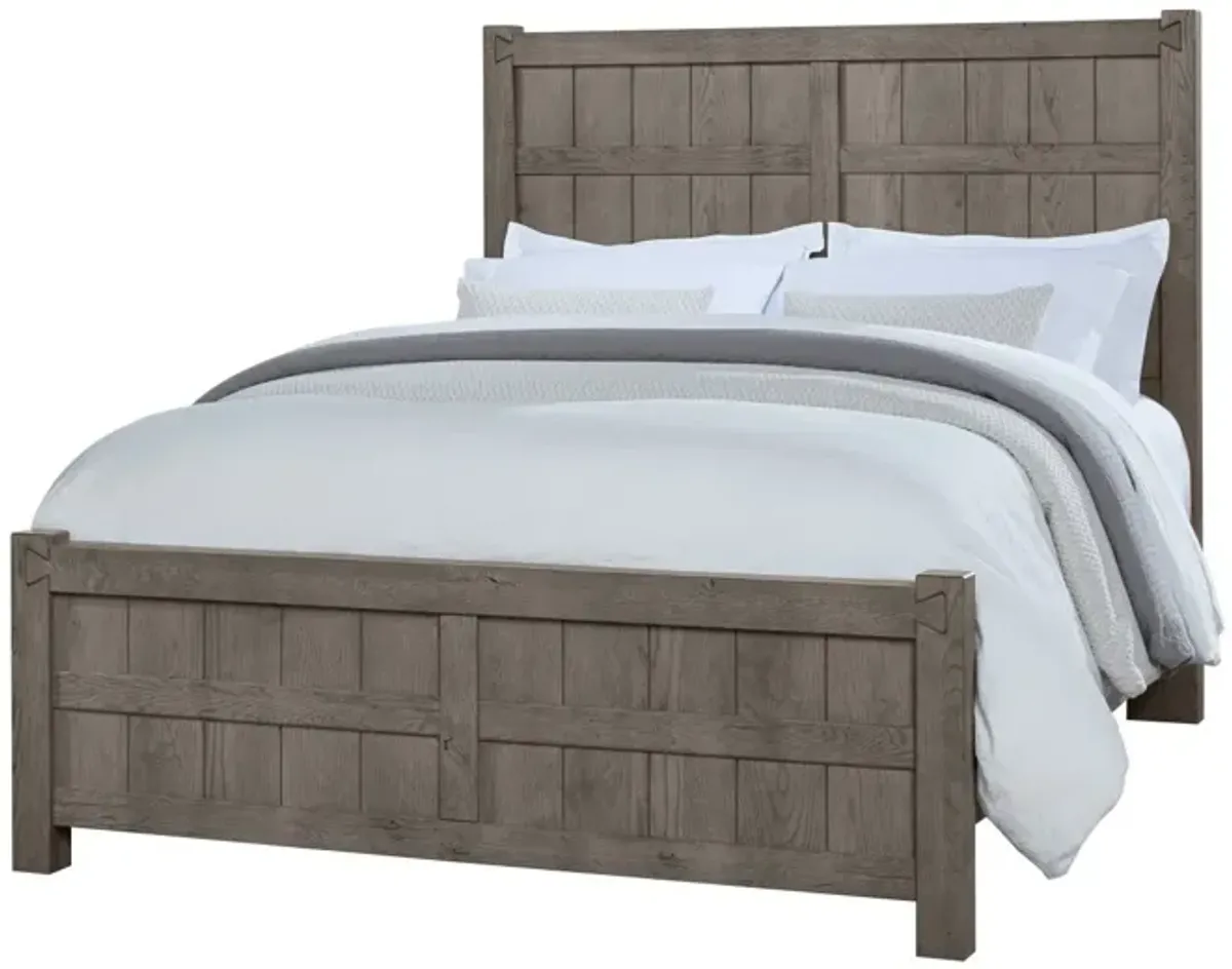 Vaughan-Bassett Dovetail Mystic Grey Board & Batten Queen Headboard