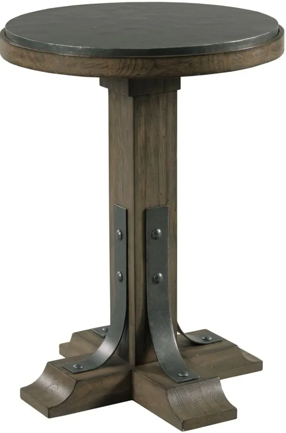 Kincaid Acquisitions Connor Brown Round Accent Table