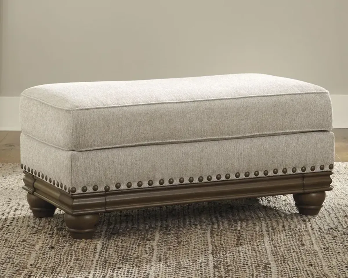 Ashley Harleson Wheat Ottoman