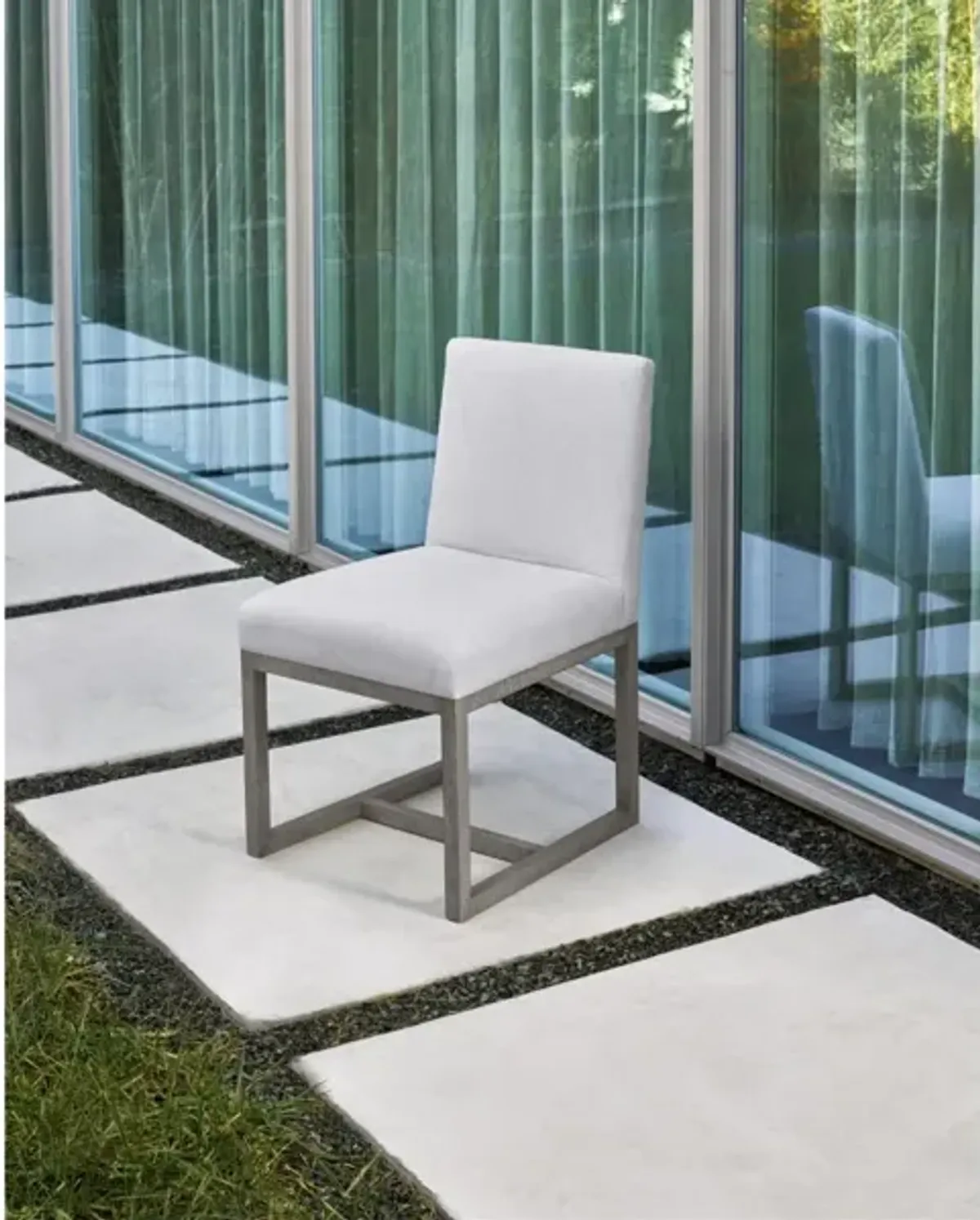 Universal Modern Carter Flint/White Side Chair