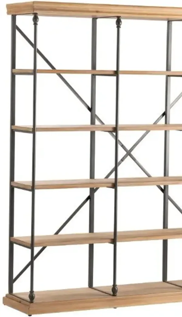 Crestview La Salle Black/Brown Bookshelf
