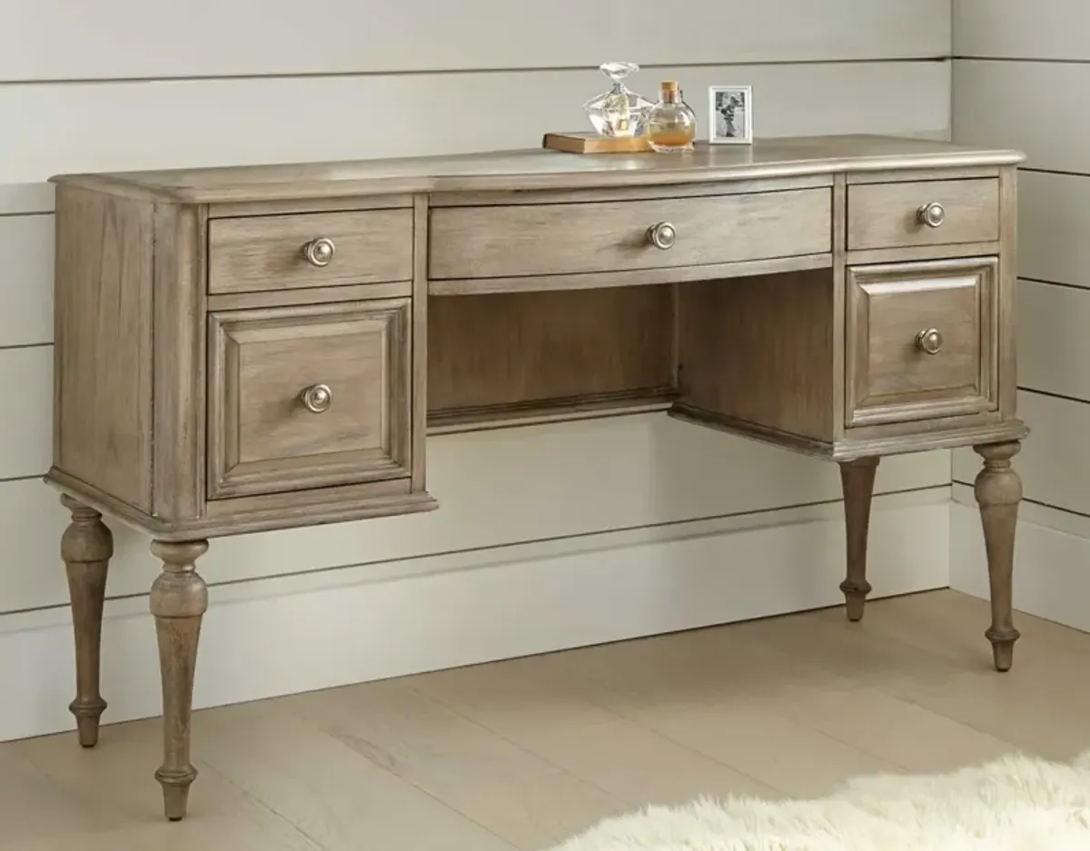 Steve Silver Highland Park Vanity Desk Waxed Driftwood