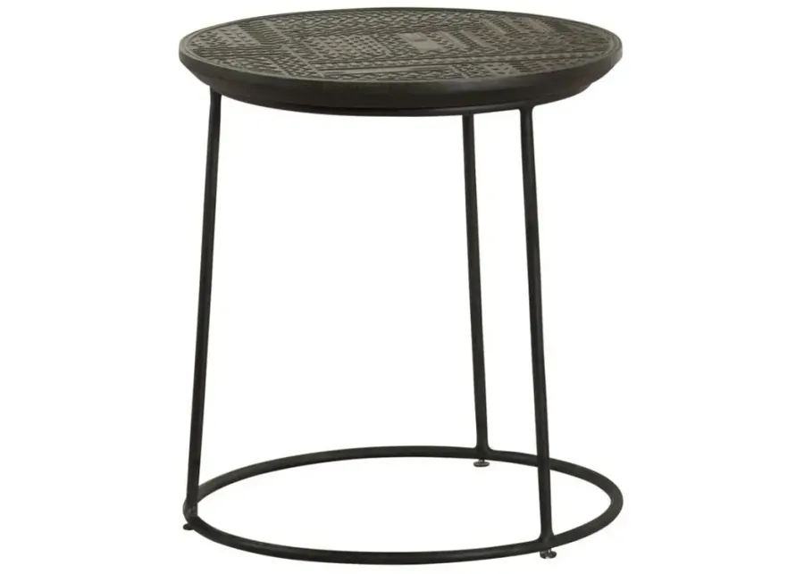 2PC NESTING TABLES MATTE BLACK