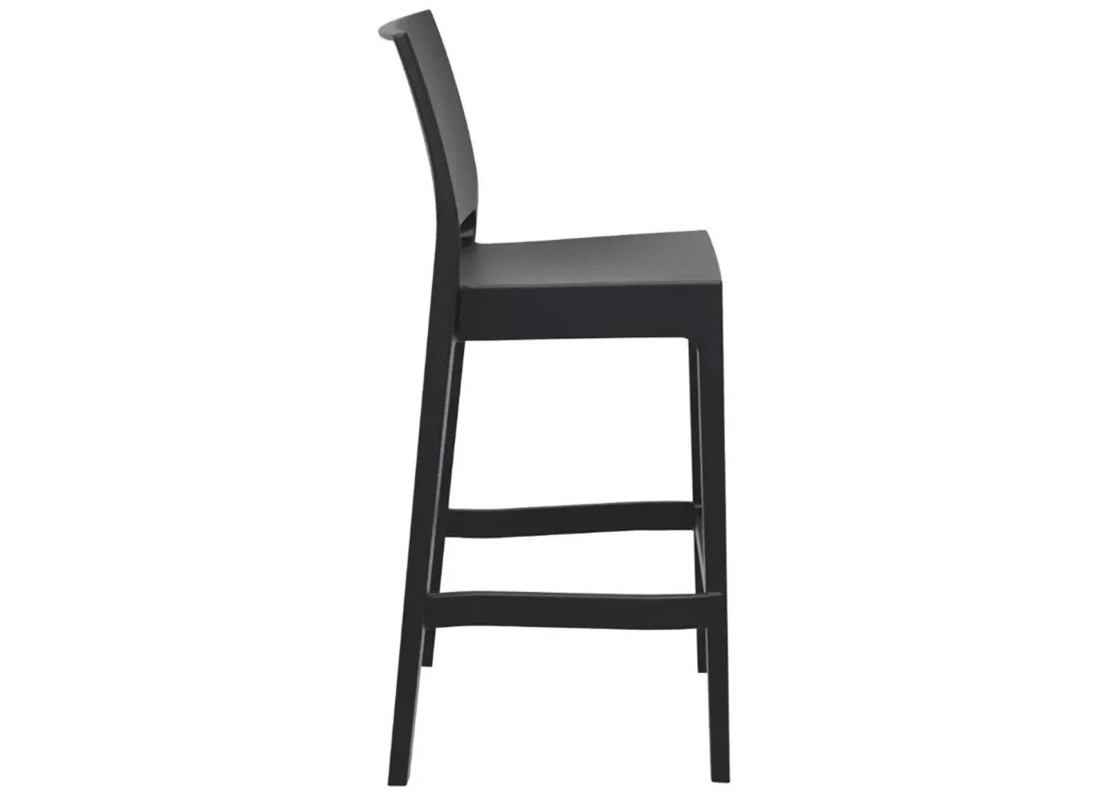 Compamia Maya Resin Bar Stool Black