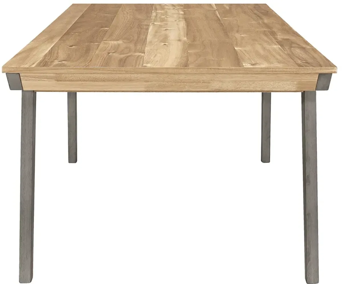 Coaster Nogales Rectangular 71 Inch Wood Dining Table Coastal Grey