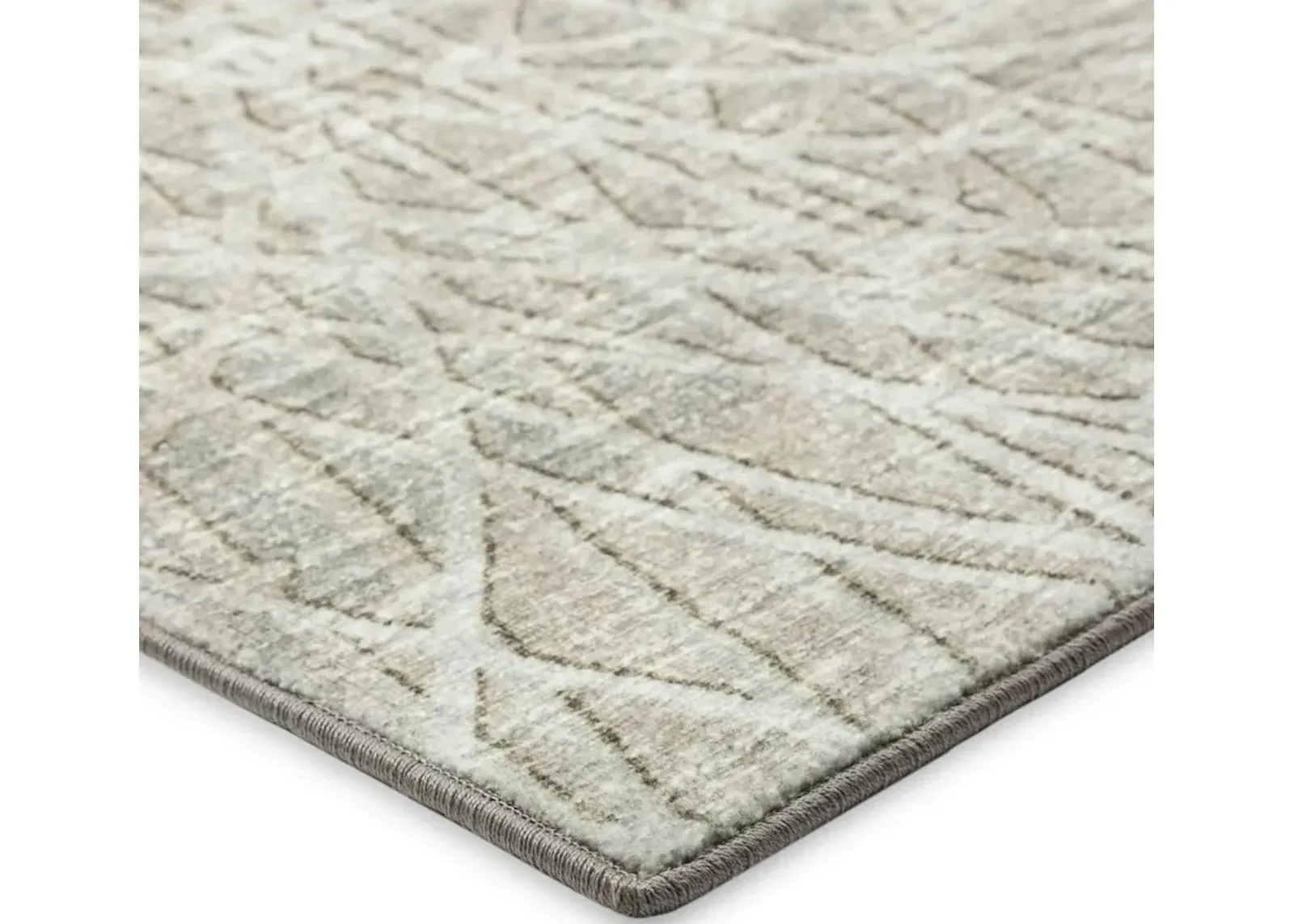 Dalyn Modern Abstract Swirl Pattern Area Rug in 5'X8' in Neutral Tones