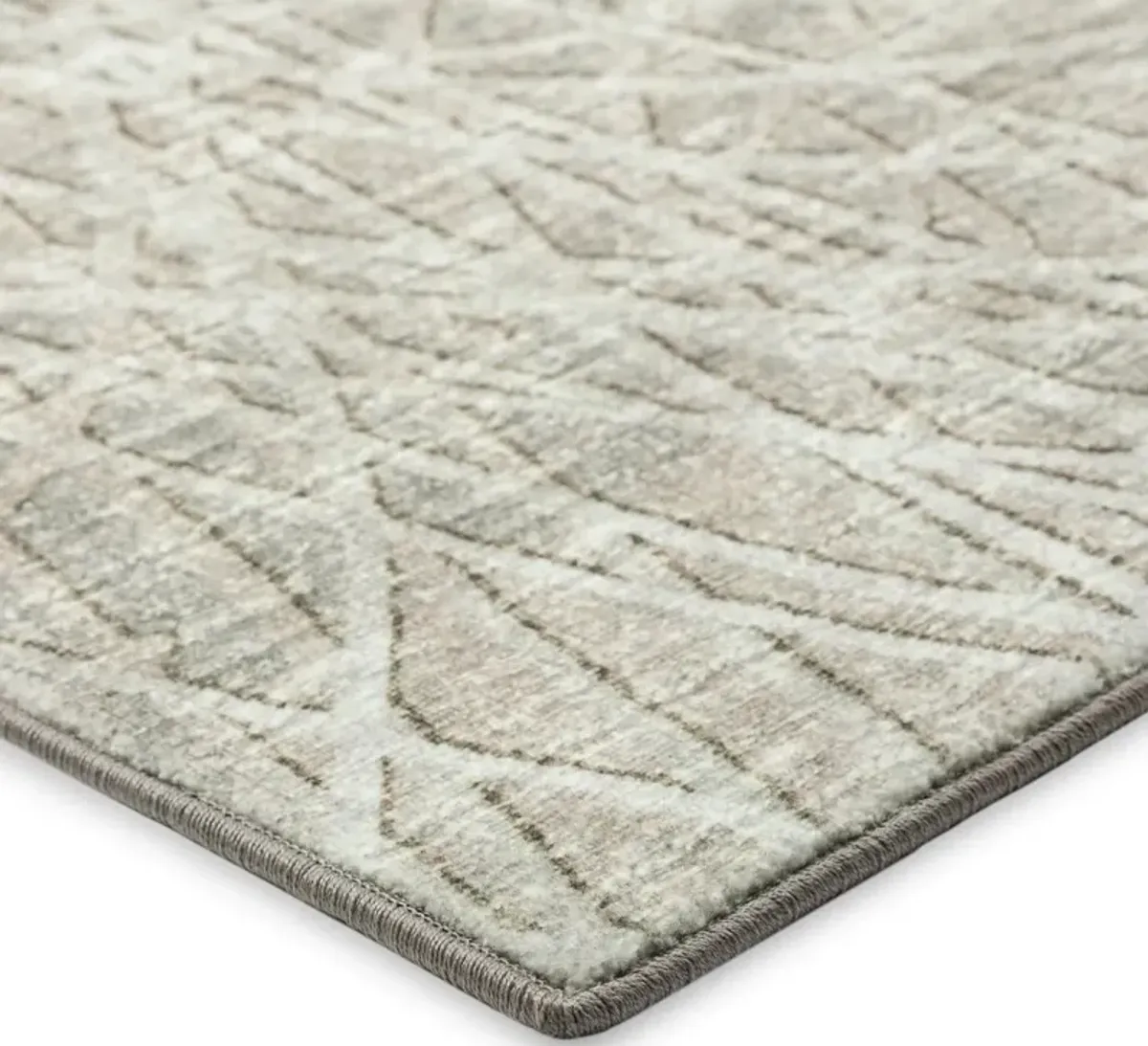 Dalyn Modern Abstract Swirl Pattern Area Rug in 5'X8' in Neutral Tones