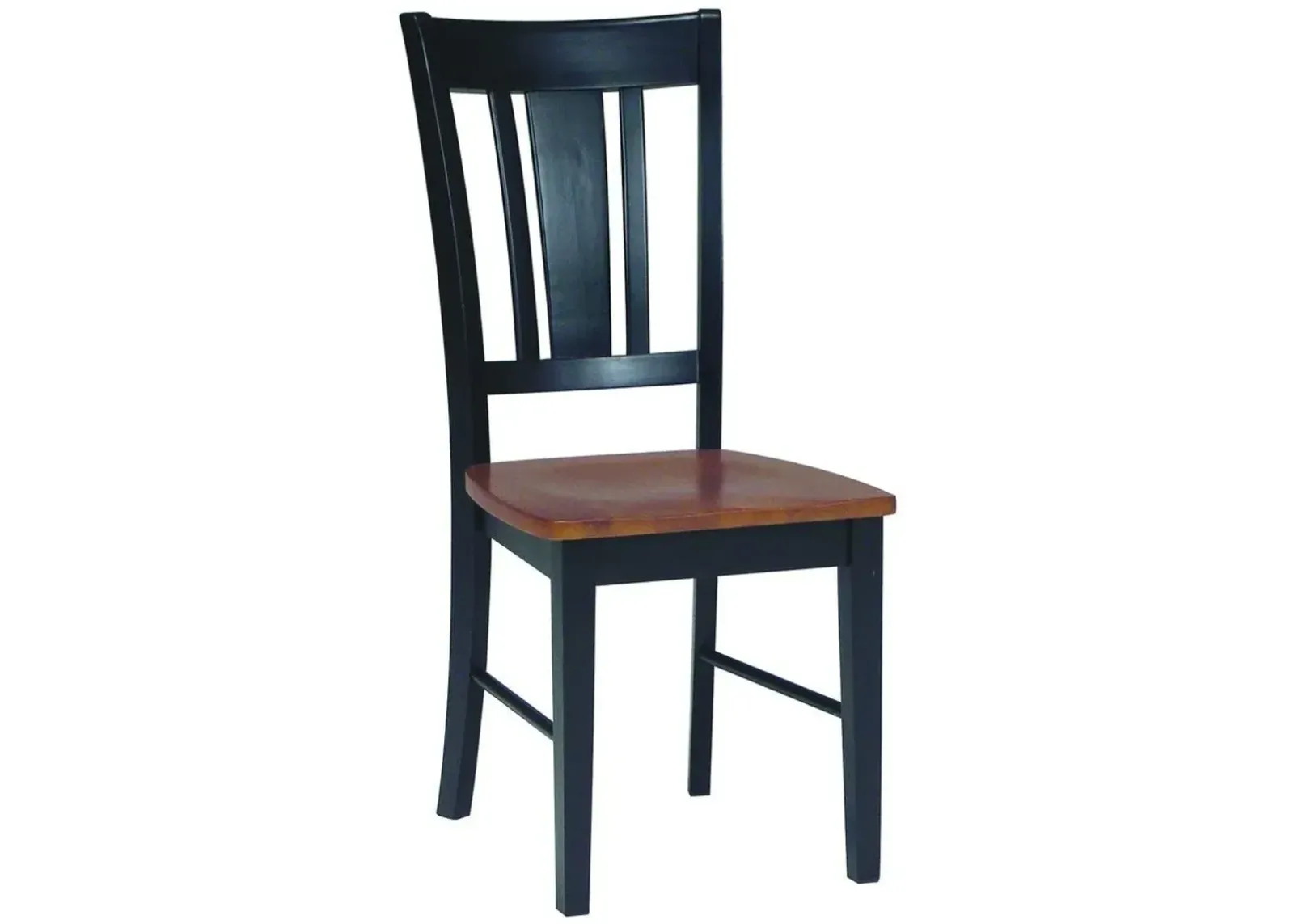 John Thomas Dining Essentials San Remo Wood Dining Chair in Black/Cherry