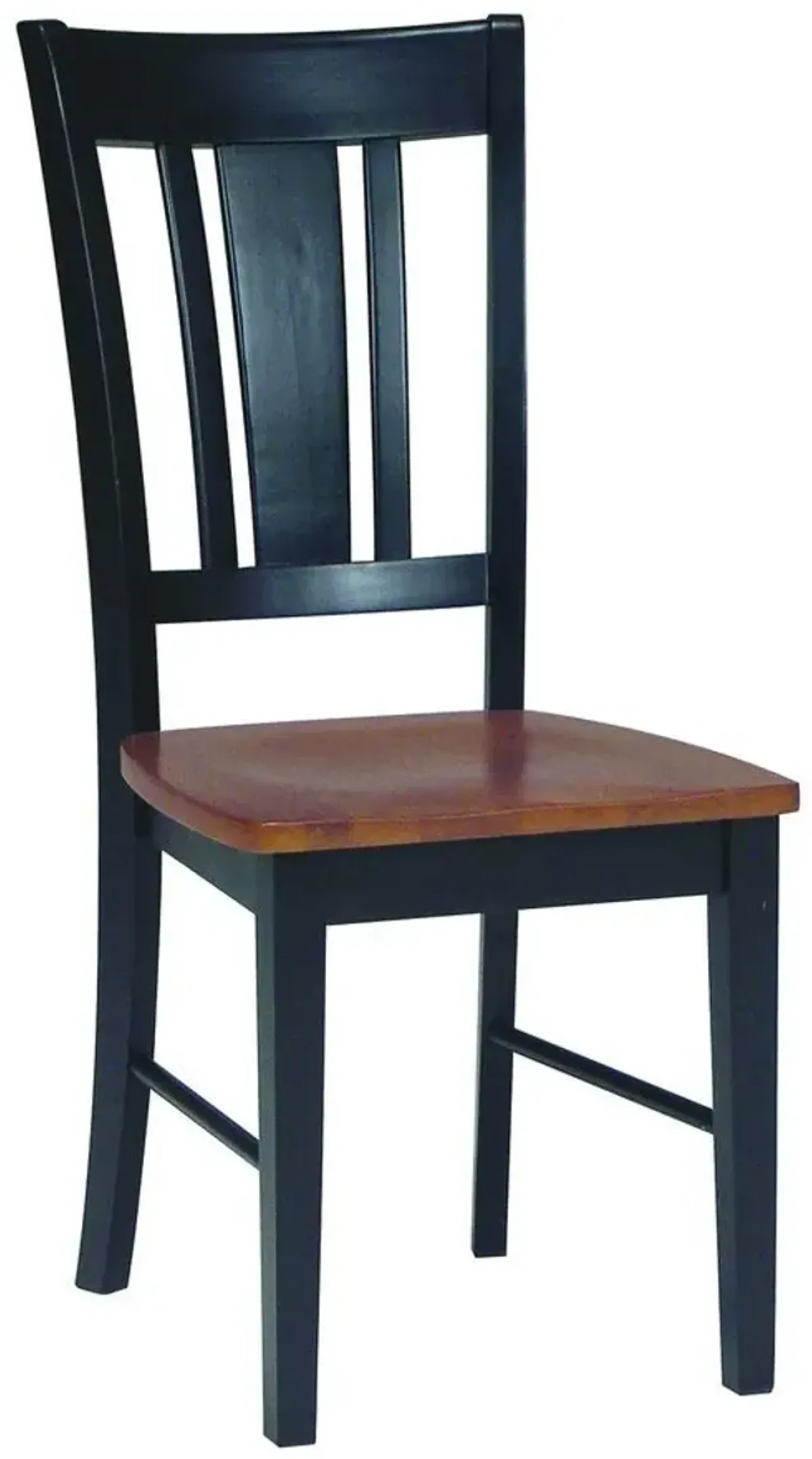 John Thomas Dining Essentials San Remo Wood Dining Chair in Black/Cherry