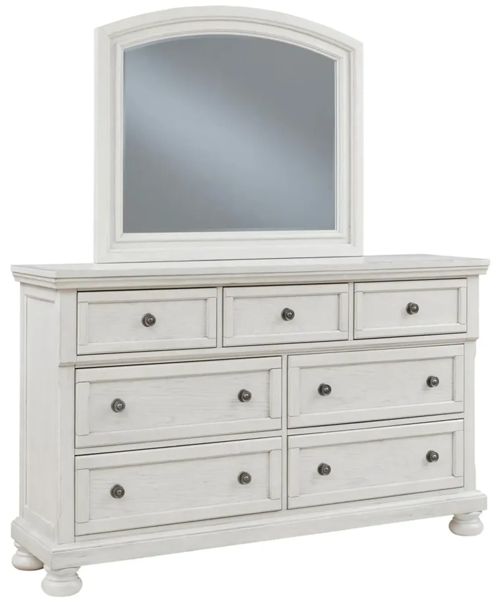 Ashley Robbinsdale Antique White Dresser & Mirror