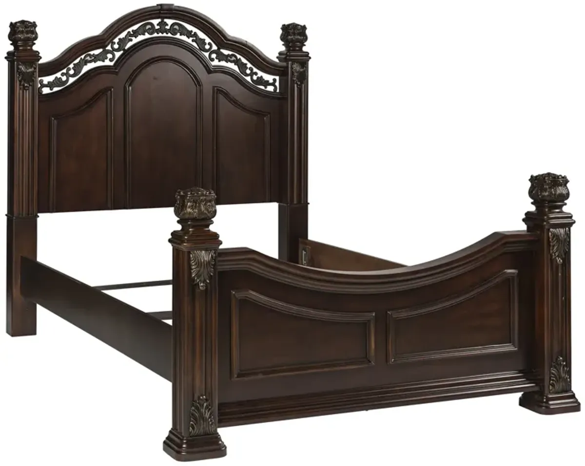 Liberty Furniture Messina Estates Cognac Queen Poster Bed