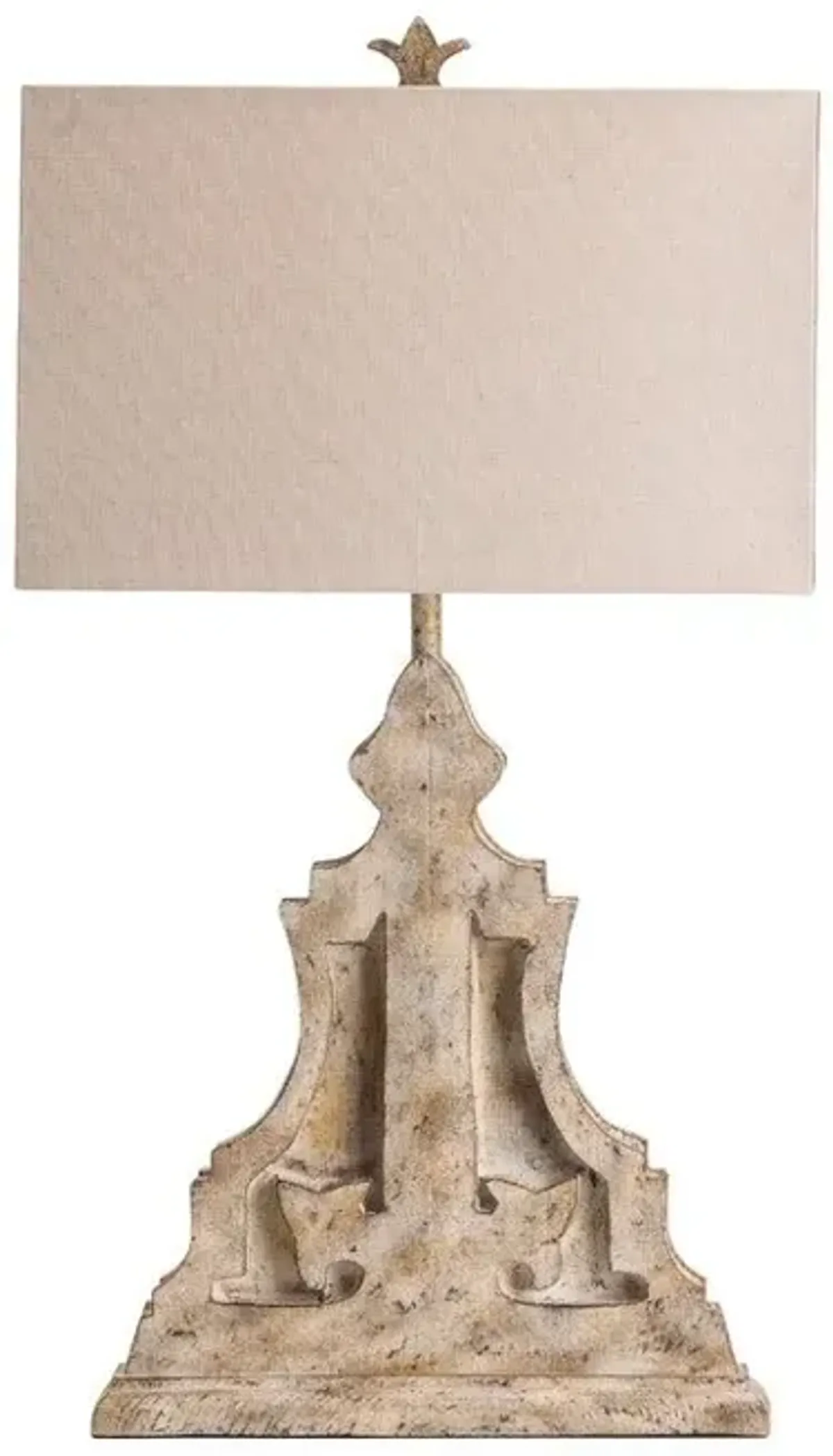 Crestview Laurel Ashley Blond Wood Table Lamp