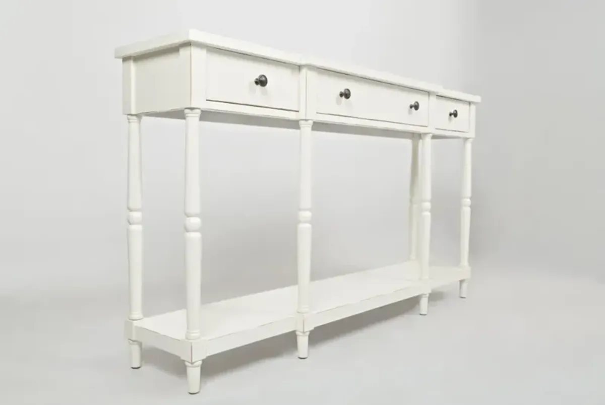 Jofran Stately Home Antique White Media Entertainment TV Stand