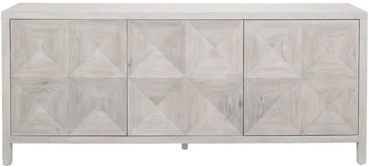 Universal Modern Farmhouse Sadie Buttermilk Credenza Sideboard