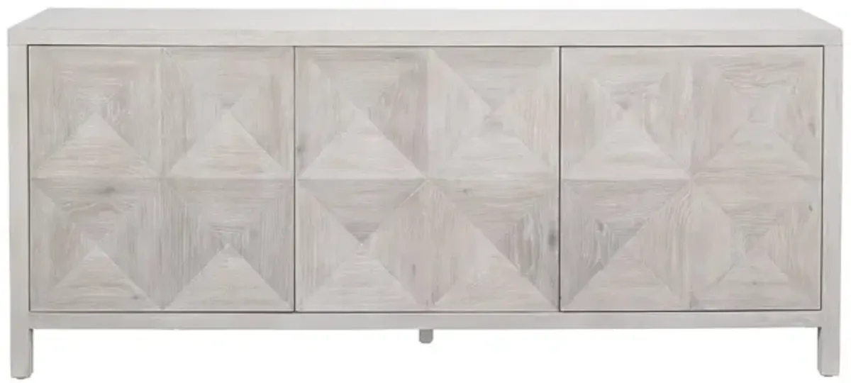 Universal Modern Farmhouse Sadie Buttermilk Credenza Sideboard