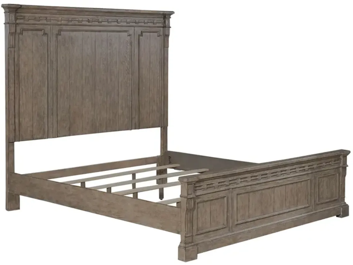 Liberty Furniture Town & Country Dusty Taupe King Panel Bed