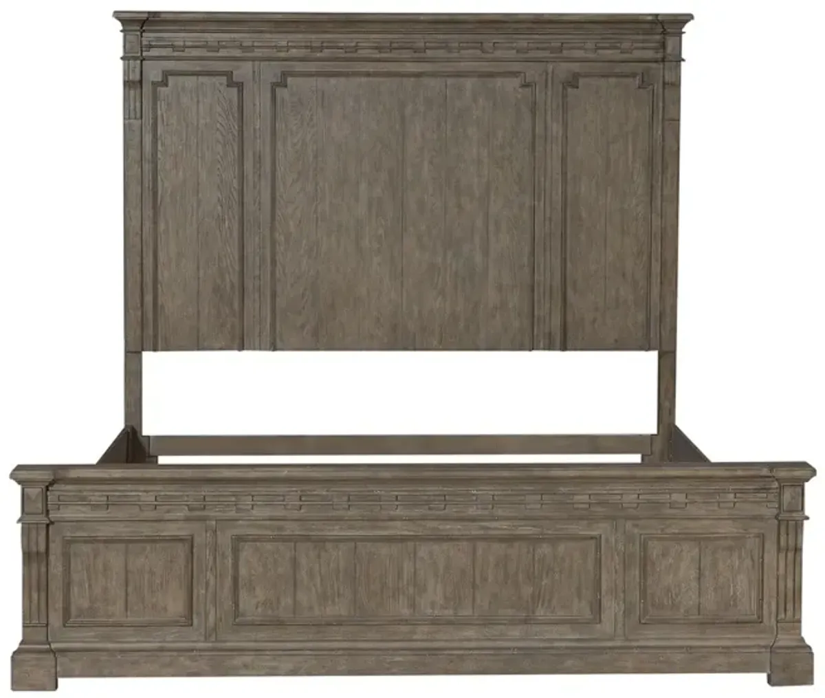 Liberty Furniture Town & Country Dusty Taupe King Panel Bed