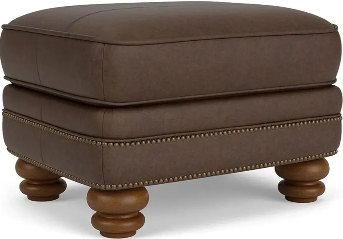 Flexsteel Bay Bridge Brown Ottoman