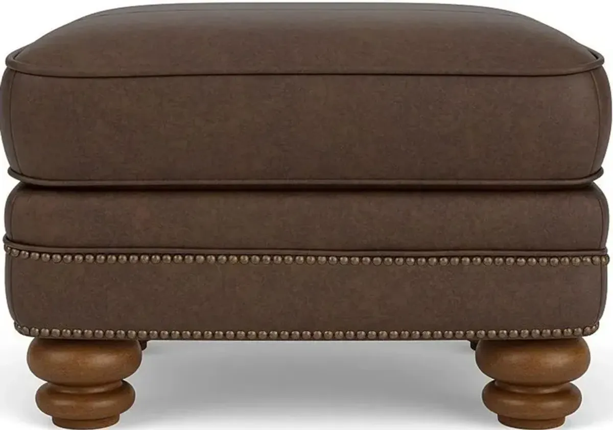 Flexsteel Bay Bridge Brown Ottoman