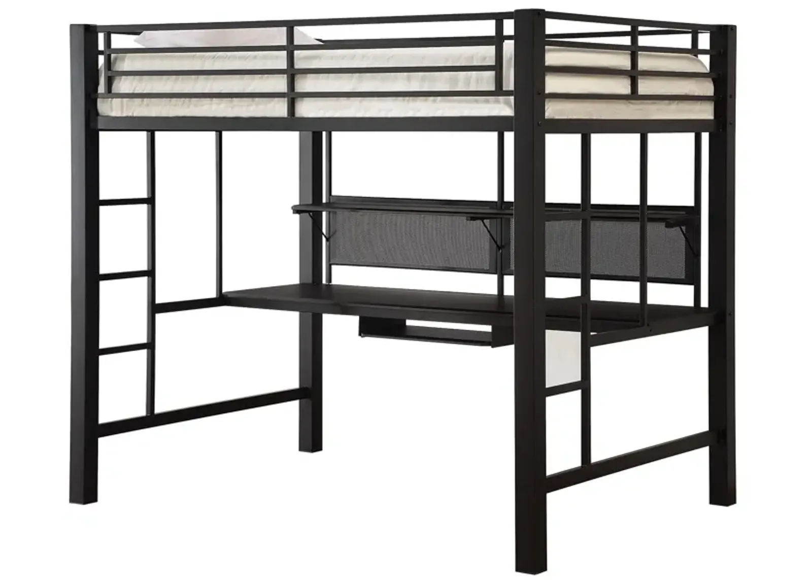 Coaster Avalon Full Workstation Loft Bed Black