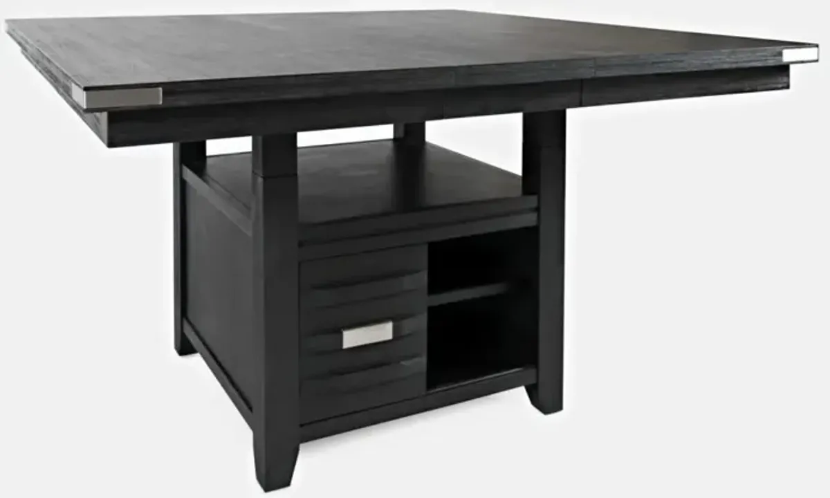 Jofran Altamonte High/Low Sq. Counter-Height Table Dark Charcoal