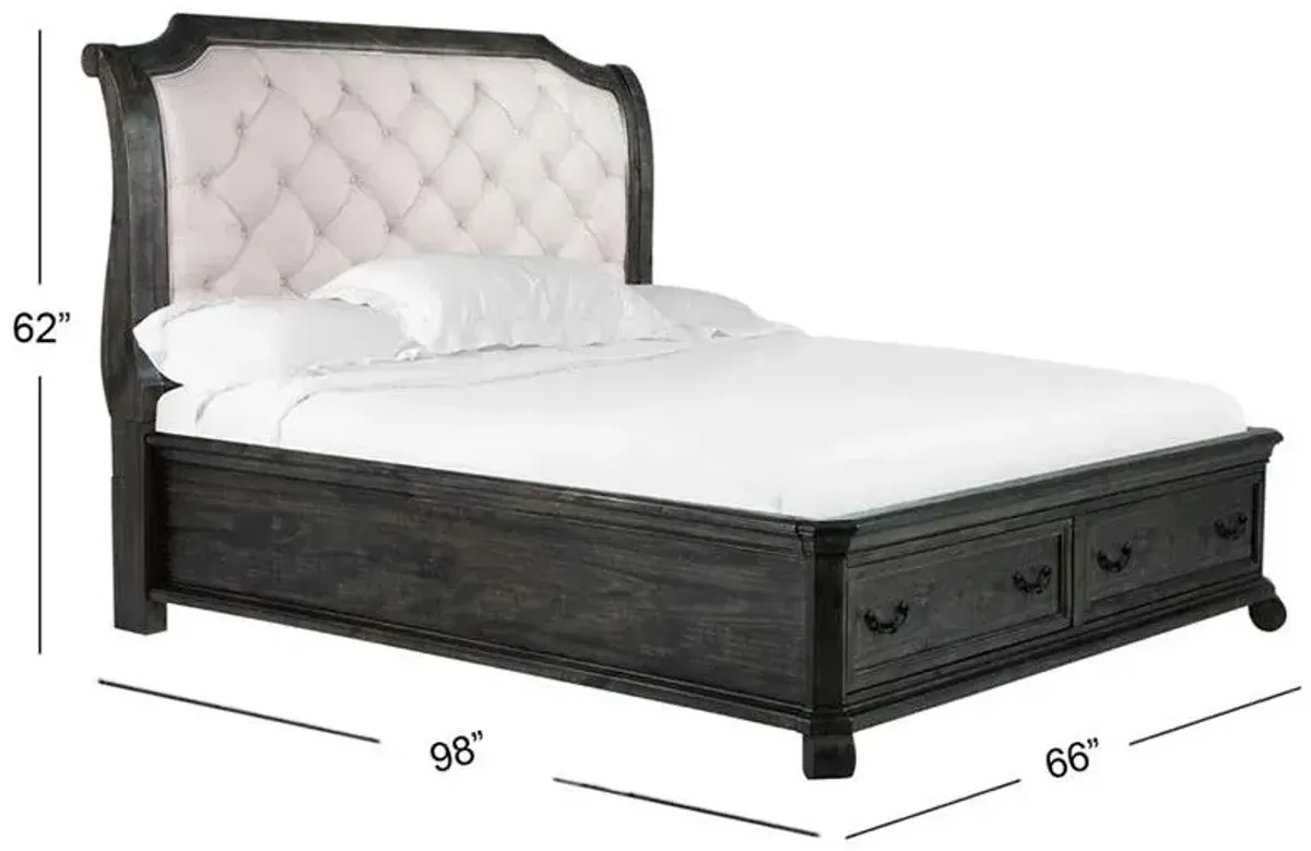 Magnussen Wood Sleigh Upholstered Bellamy Queen Headboard