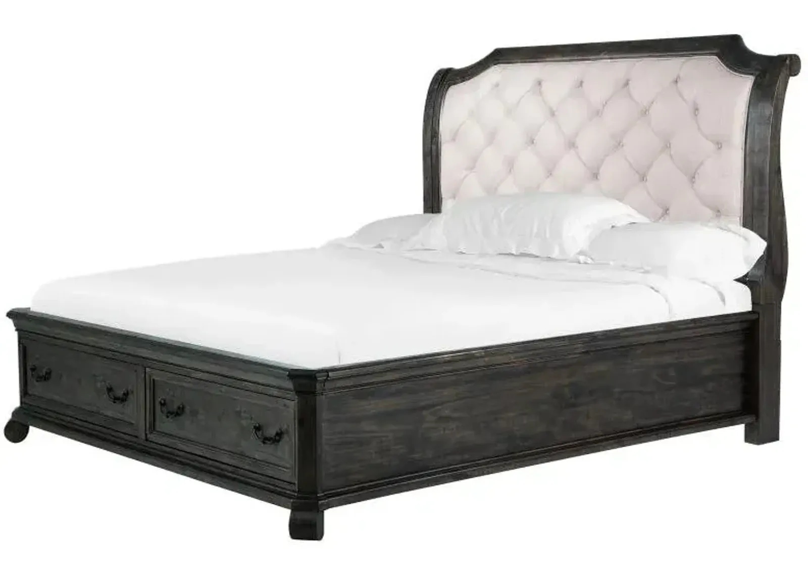 Magnussen Wood Sleigh Upholstered Bellamy Queen Headboard