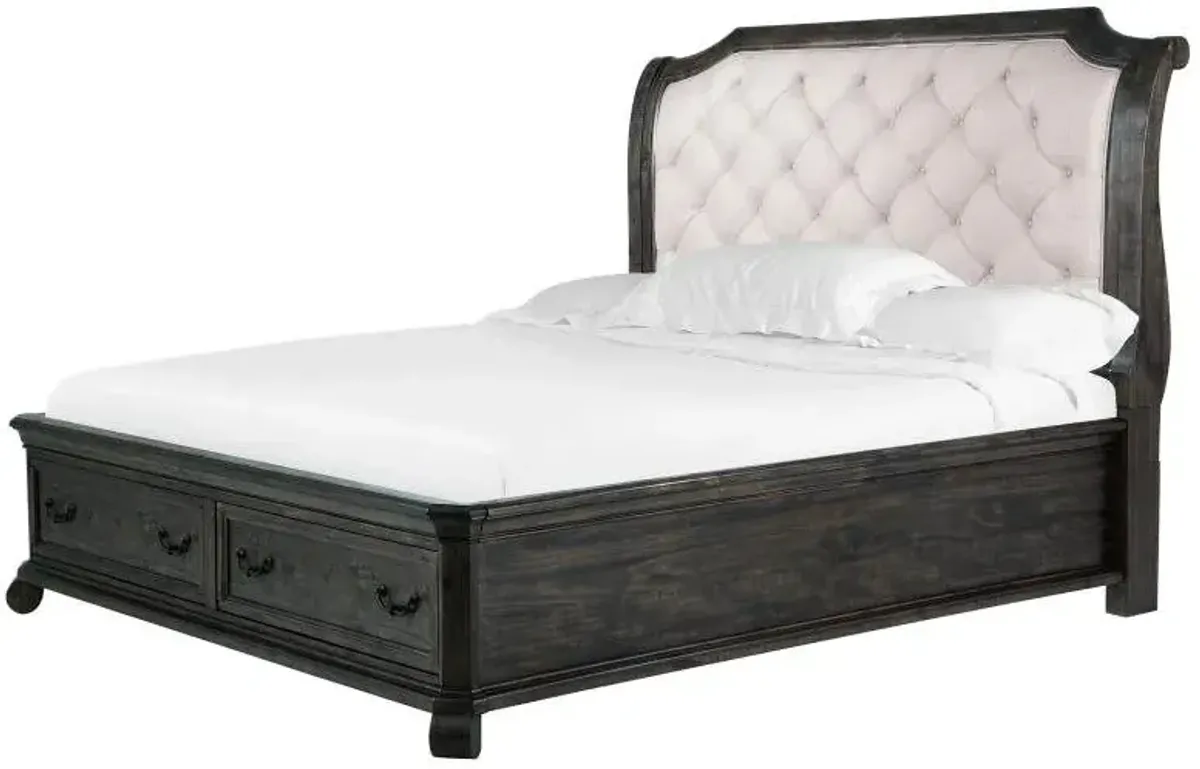 Magnussen Wood Sleigh Upholstered Bellamy Queen Headboard