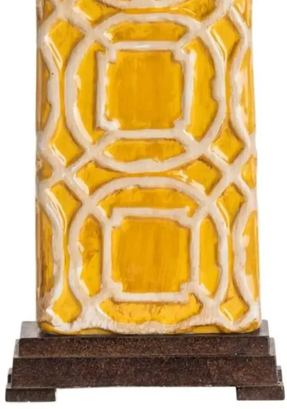 Crestview Chatham Antique Yellow Table Lamp