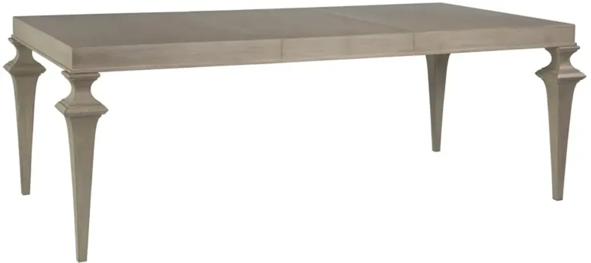 Artistica Home by Lexington Cohesion Program Brussels 63 Inch Modern Wood Dining Table White Washed