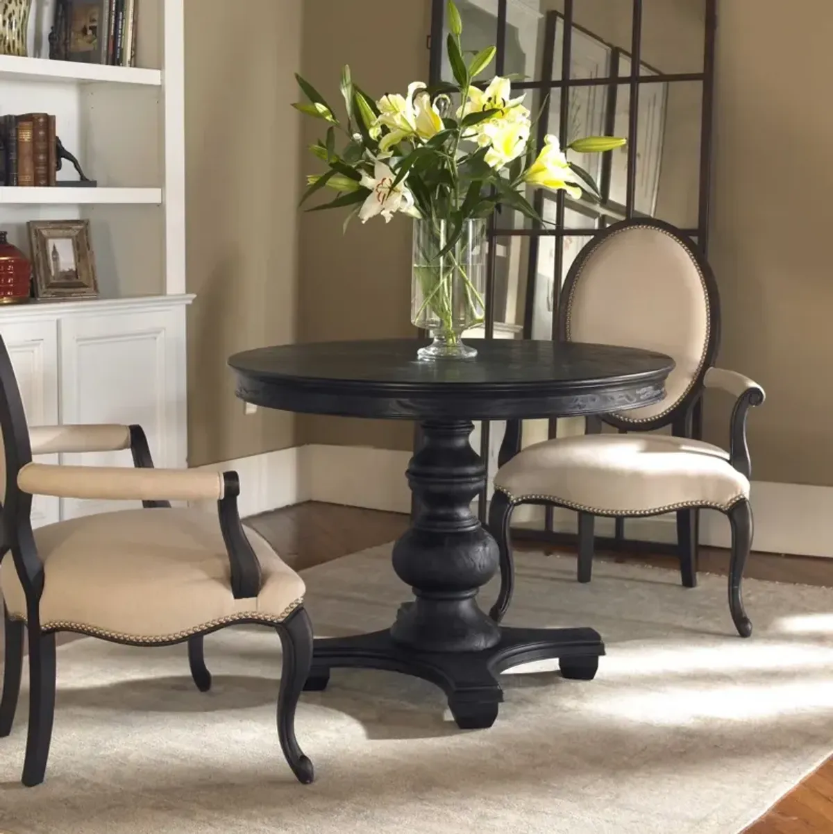 Uttermost Brynmore Satin Black Dining Table