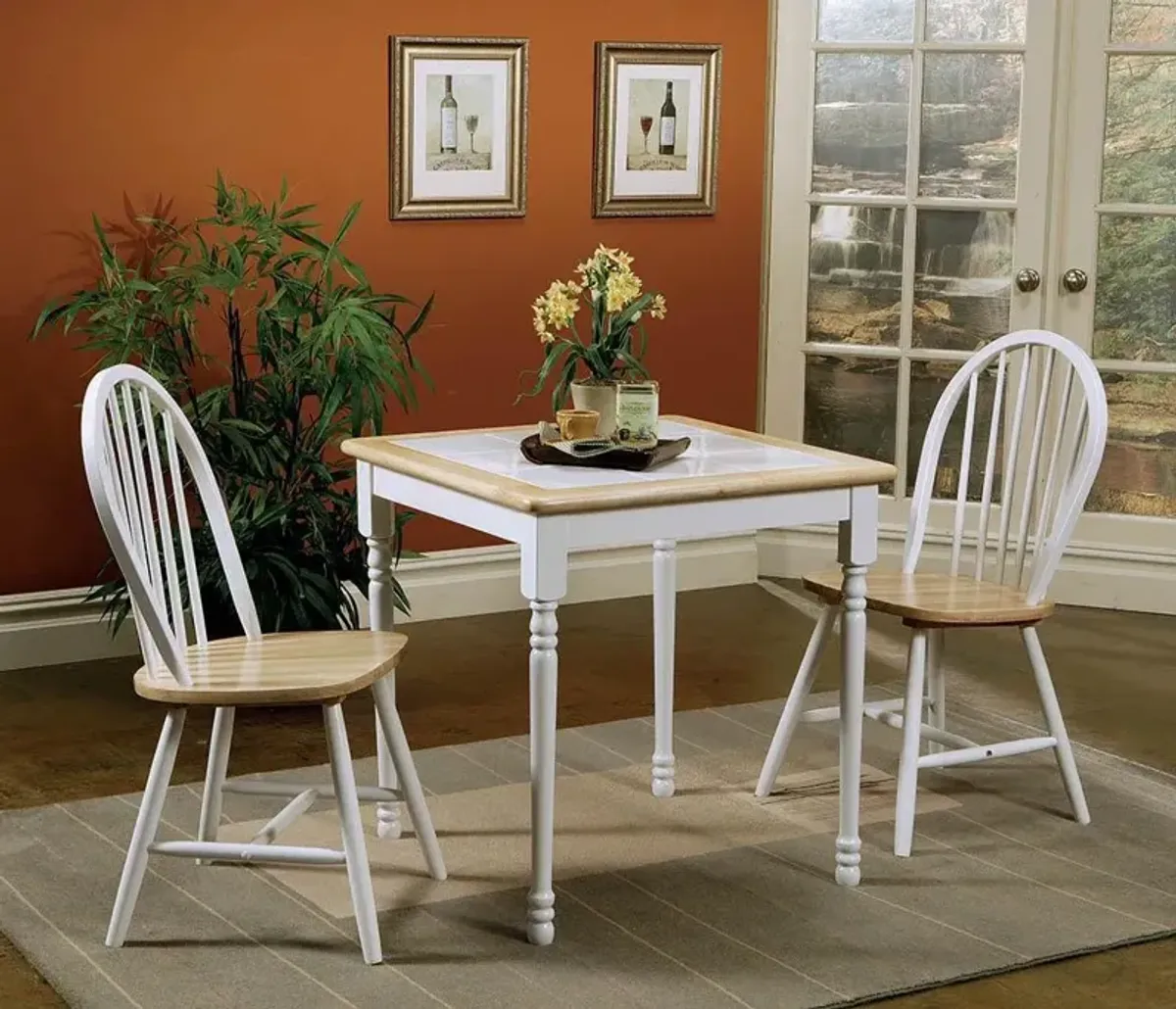 Coaster Cinder Wood Dining Side Chair White